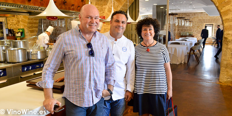 Jose Ruiz y Ana Juan con Angel Leon del Restaurante Aponiente el Chef del Mar